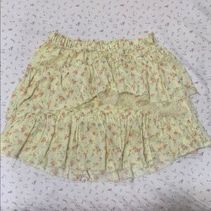 Floral Yellow Skirt